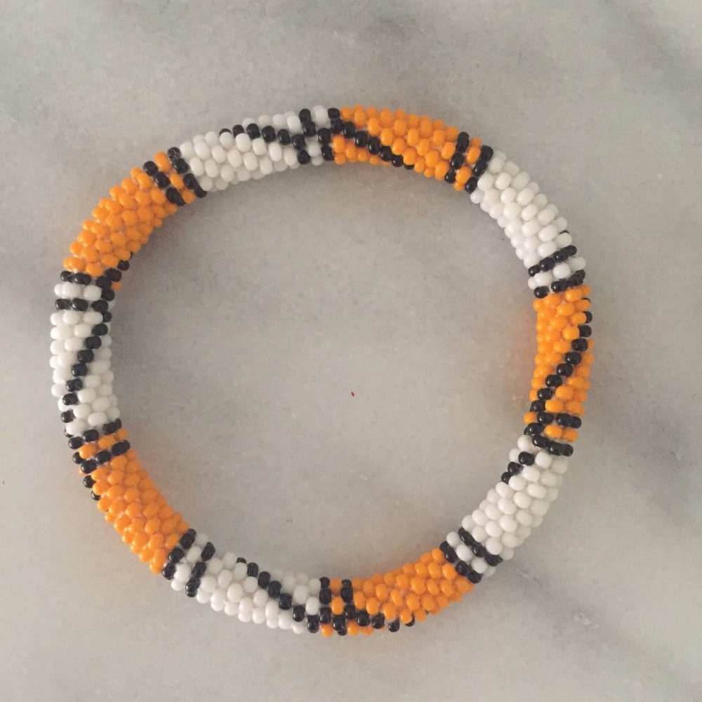 Beaded roll bracelet